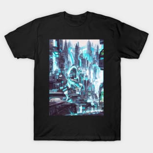 Cool Japanese Neon City T-Shirt